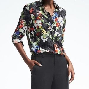 Banana Republic Dillon Floral Blouse Medium